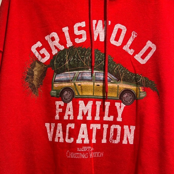 Griswold Family Vacation Christmas Hoodie Red Size 2XL NWT holiday unisex - Picture 2 of 2